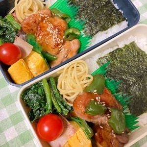 鶏肉とピーマンの照り焼き丼弁当